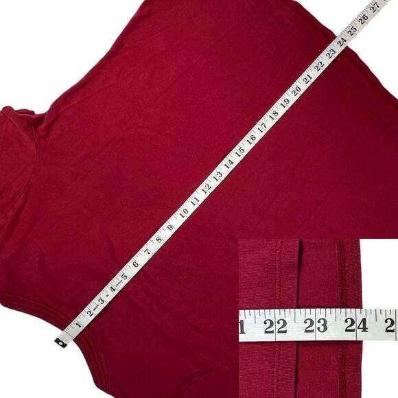 Venezia Lane Bryant Short Sleeve T-Shirt Top Plus Size 14/16 Red - Picture 9 of 10